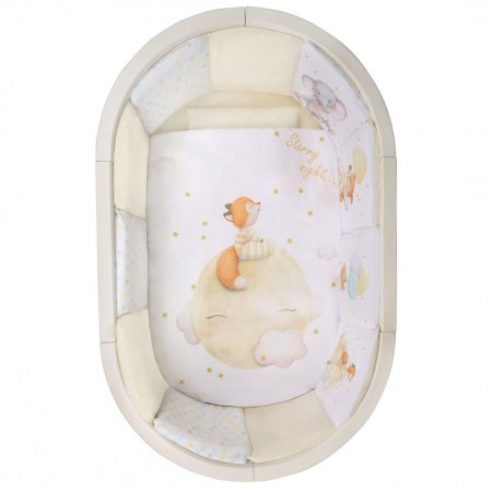 Комплект в кроватку 6 предметов Альма-няня ДОБРОЙ НОЧИ