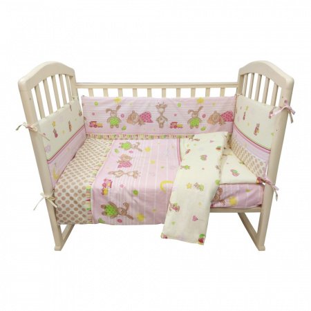 Комплект в кроватку 6 предм. Алис Зверята с Игрушками
