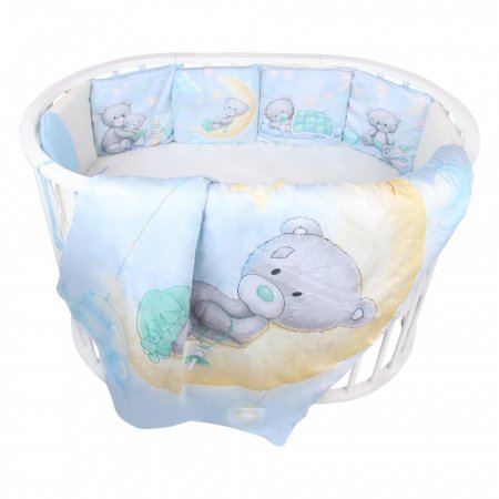 Комплект в кроватку 6 предм. Альма-Няня Мир Детства (подушечки)