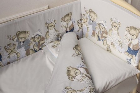 Комплект Lappetti в кроватку 3 предм. "Мишкины игрушки"