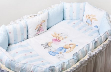 Комплект для круглой (овальной) и прямоугольной кроватки Lappetti 6 предметов"Луисы"