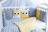 Комплект в кроватку 6 предметов бязь СОВЫ