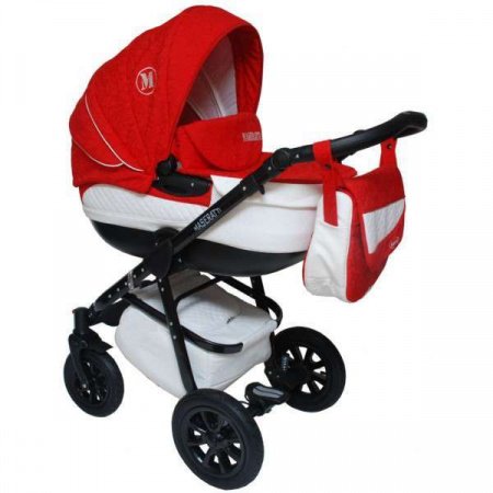 Детская коляска Tutic Maseratti 2 в 1 ( Ткань + кожа)
