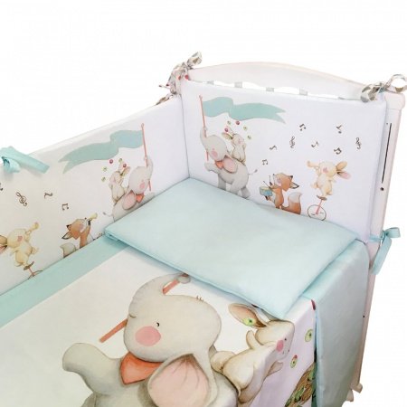 Комплект в кроватку 4 предмета ЦИРК