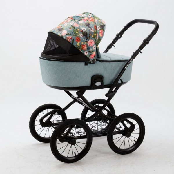 Детская коляска Adamex Porto Retro Flowers 2в1