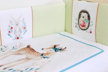 Комплект Lappetti в кроватку 6 предм. "Волшебный лес"