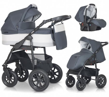 Детская коляска VERDI Laser Black 3 в 1
