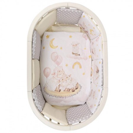 Комплект в кроватку 6 предметов Альма-няня ДОБРОЙ НОЧИ