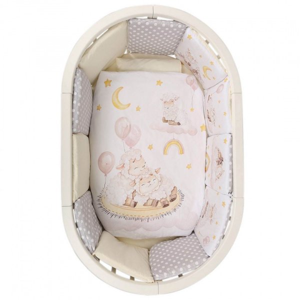 Комплект в кроватку 6 предметов Альма-няня ДОБРОЙ НОЧИ