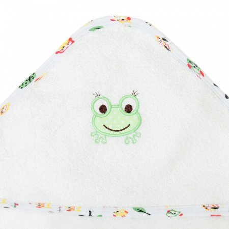 Полотенце с уголком махровое 105х105 ЗВЕРЯТА