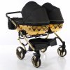 Детская коляска для двойни JUNAMA DIAMOND MIRROR DUO 2 в 1