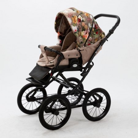 Детская коляска Adamex Porto Retro Flowers 2в1