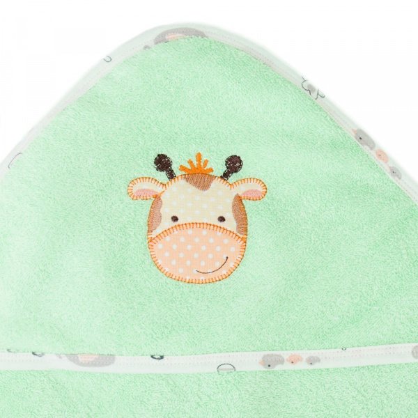 Полотенце с уголком махровое 105х105 ЗВЕРЯТА