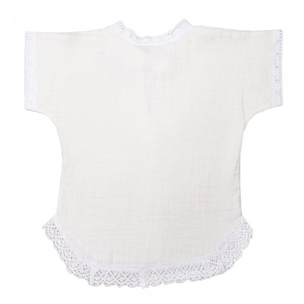 Крестильная рубашка , рост 74, муслин, универсальная