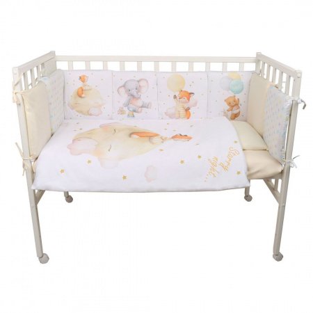Комплект в кроватку 6 предметов Альма-няня ДОБРОЙ НОЧИ