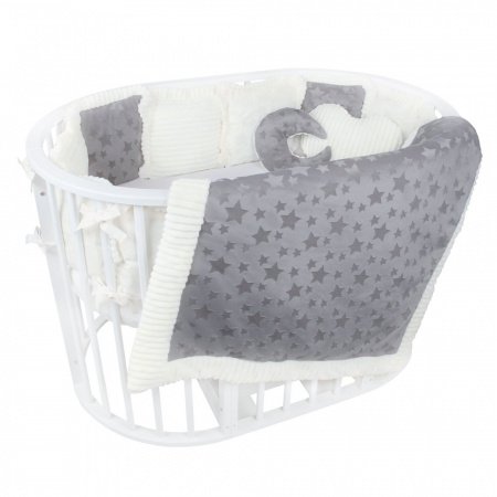 Комплект в кроватку 5 предметов ЛУНА И ЗВЕЗДЫ