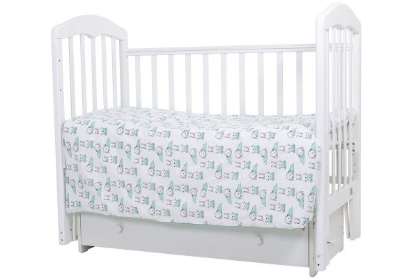 Комплект в кроватку 3 предмета Зайчики