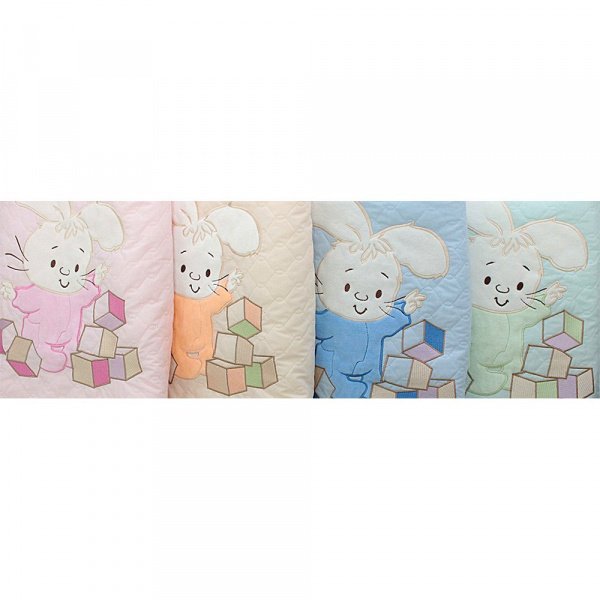 Одеяло-плед 75*115 ЗАЙКА С КУБИКАМИ, тиси