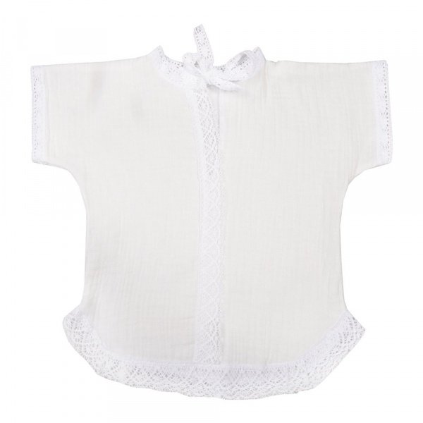 Крестильная рубашка , рост 74, муслин, универсальная