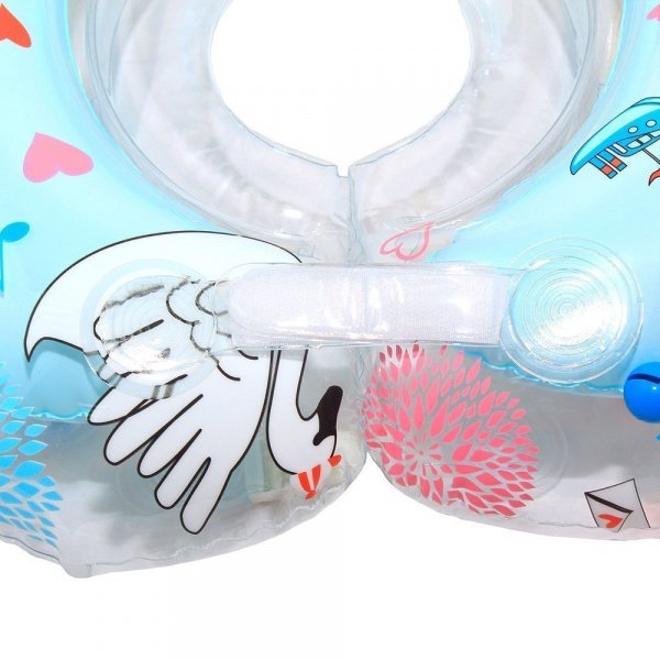 Круг для плавания FLIPPER 0+ с музыкой ЛЕБЕДИНОЕ ОЗЕРО голубой