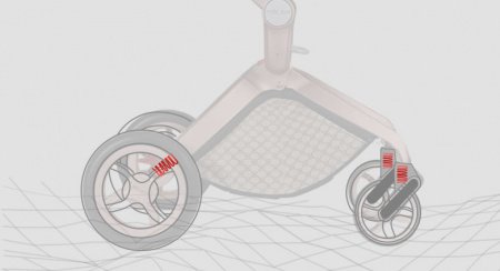 Детская коляска Hot Mom Gold Leather 2 в 1