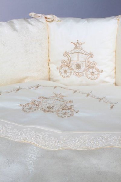 Комплект для круглой (овальной) кроватки Lappetti 6 предметов "Инфанты"