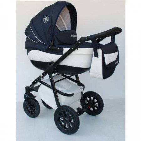 Детская коляска Tutic Maseratti 2 в 1 ( Ткань + кожа)