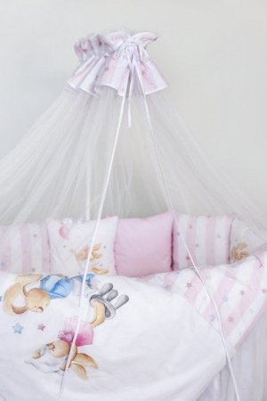 Комплект для круглой (овальной) и прямоугольной кроватки Lappetti 6 предметов"Луисы"