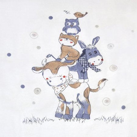 Комплект в кроватку 6 предметов БУРЁНУШКА