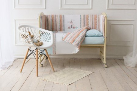 Комплект Lappetti в кроватку 6 предм. "Ламы"