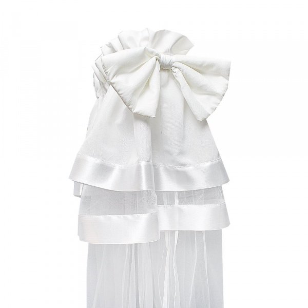 Балдахин в кроватку 1,5х3м, микросетка, атлас