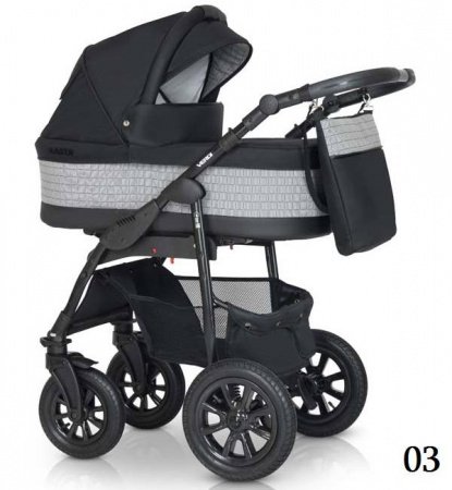 Детская коляска VERDI Laser Black 3 в 1