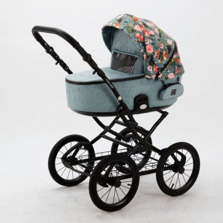 Детская коляска Adamex Porto Retro Flowers 2в1