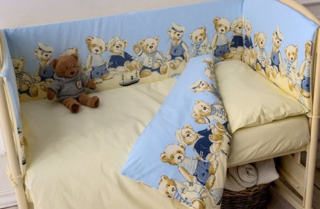 Комплект Lappetti в кроватку 3 предм. "Морячки"