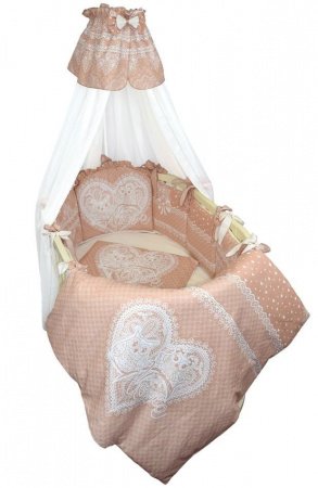 Комплект в кроватку 8 предм. АМУР АЖУР овал