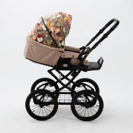 Детская коляска Adamex Porto Retro Flowers 2в1