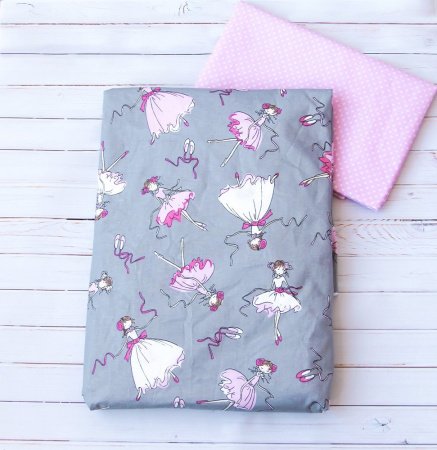 Комплект постельного белья 3 предм. бязь "Балеринки"