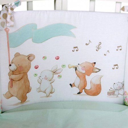 Комплект в кроватку 5 предм. ЦИРК, овал