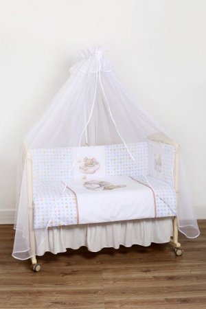 Комплект Lappetti в кроватку 6 предм. "Мышки на облачке"