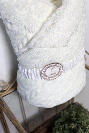 Одеяло-конверт на выписку Lappetti "Косички" (мех)