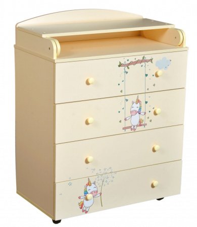 Детский комод Story Радужные единороги