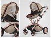 Детская коляска Hot Mom Gold Leather 2 в 1