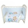 Комплект в кроватку 4 предм. Медвежонок с уточкой (борт+КПБ)