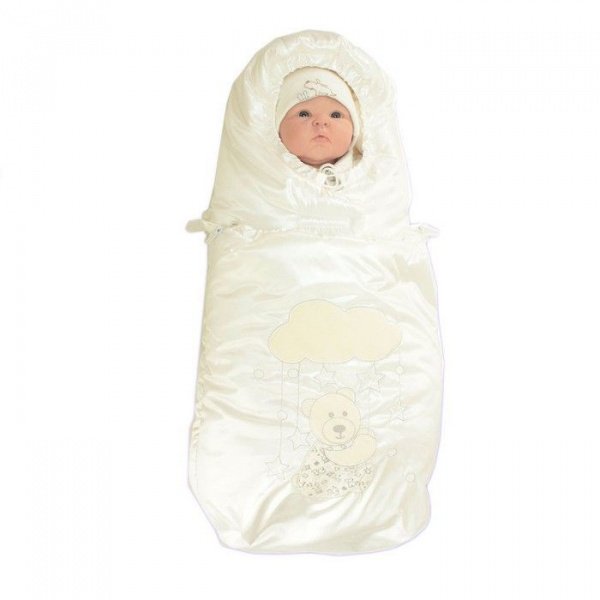 Конверт МИШКА НА КАРУСЕЛИ на меху