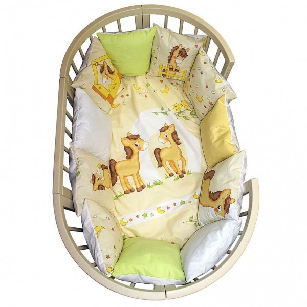 Комплект в кроватку 6 предметов L`Abeille