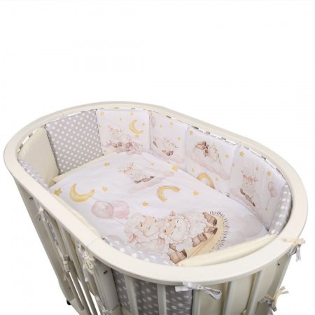 Комплект в кроватку 6 предметов Альма-няня ДОБРОЙ НОЧИ