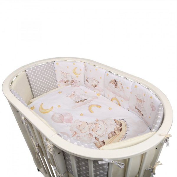 Комплект в кроватку 6 предметов Альма-няня ДОБРОЙ НОЧИ