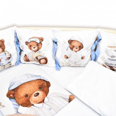 Комплект в кроватку 6 предметов СПЯЩИЙ МИШКА