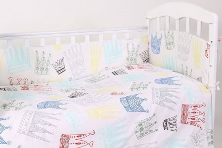 Комплект в кроватку 6 предметов Фантазия