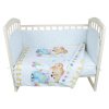 Комплект в кроватку 6 предм. Алис Медвежонок с Уточкой (борт из 4-х частей)